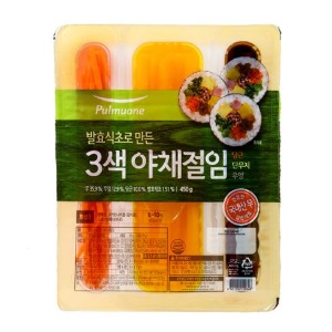 풀무원 김밥용 3색 야채절임 450g