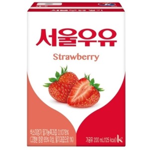 서울우유 딸기우유 200ml (멸균)